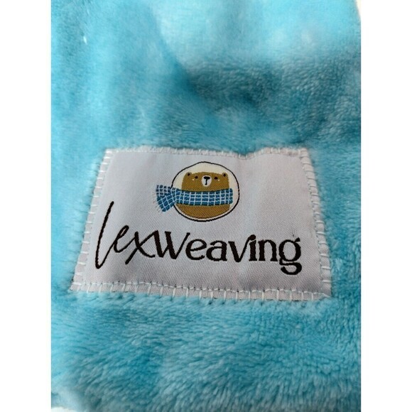 Lex Weaving Grey Bunny with White Floppy Ears Multi Colored Soft Plush Lovey… - Picture 2 of 12